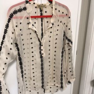 Boho style long sleeve shirt
